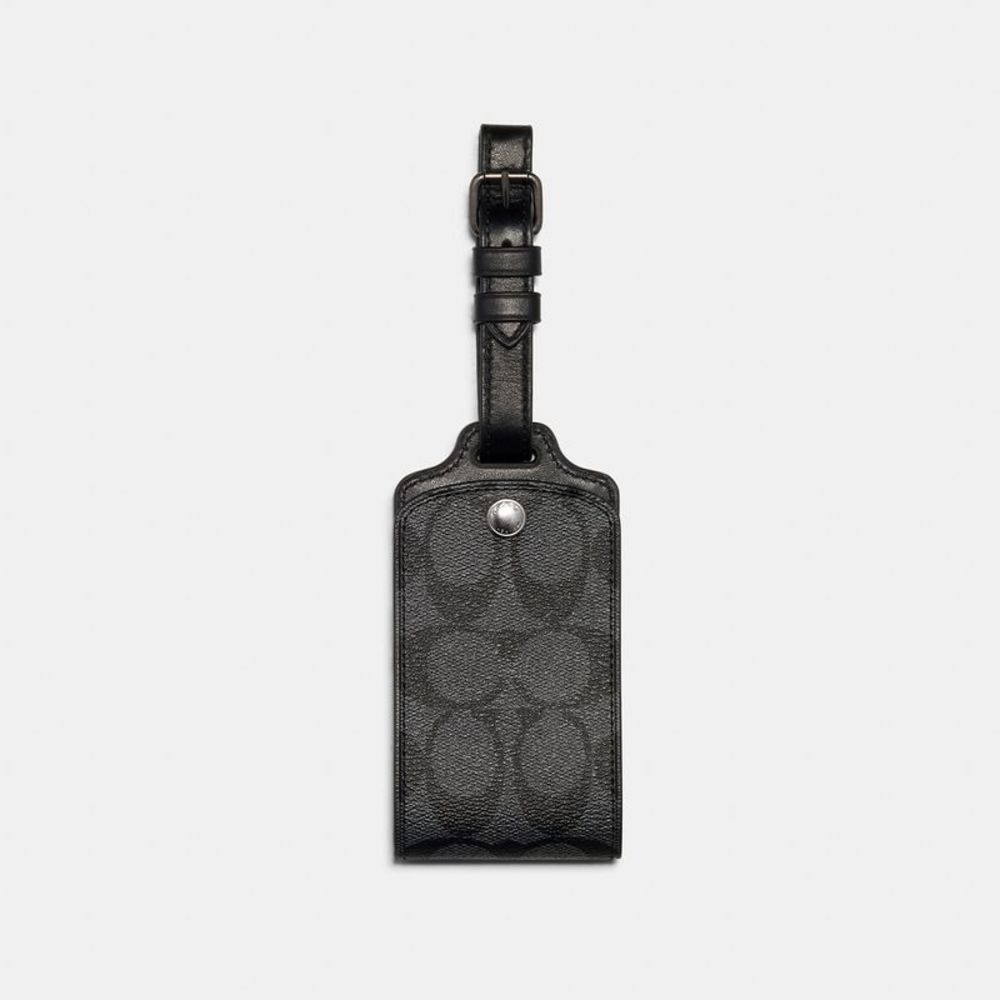 NWT Coach Outlet Luggage Tag In Signature Canvas - Picture 1 of 2